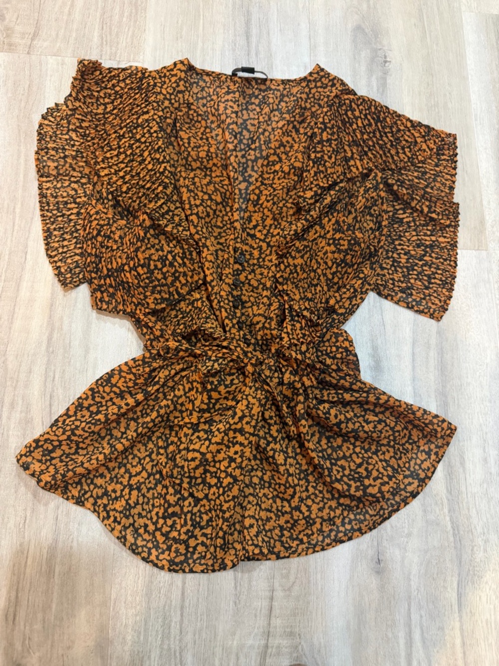 Topshop blouse with cinchable waist